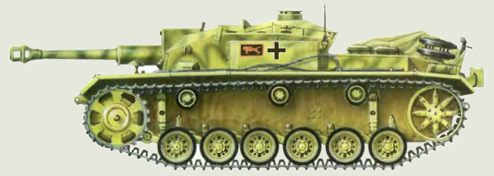Sturmgeschütz 40 Ausf. F. 191-й дивизион штурмовых орудий, 1943 год.