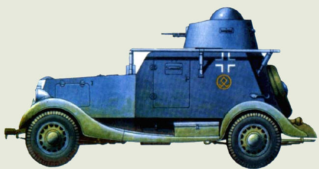 Бронеавтомобиль БА-20 дивизии СС Принц Ойген