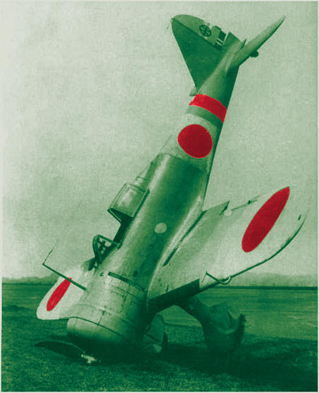 Ki-27, разбившийся при посадке